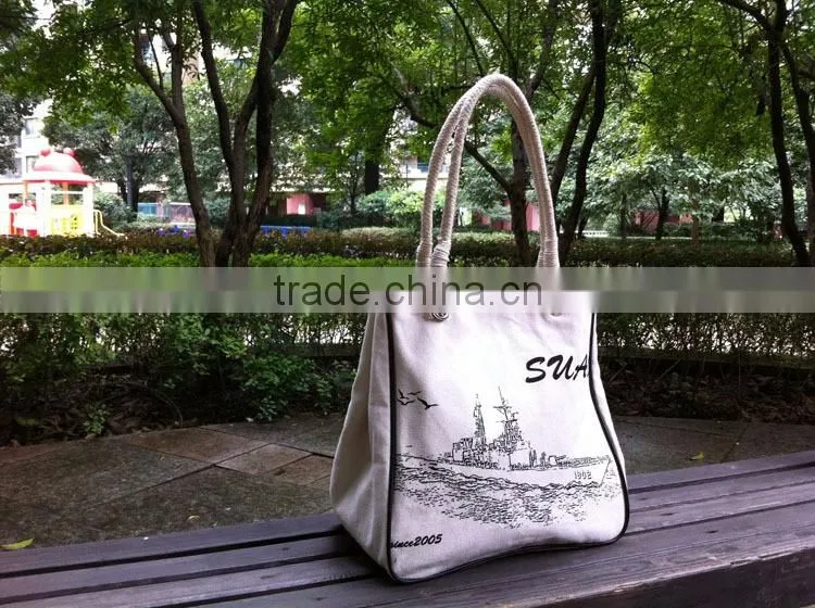 High quality cotton korean tote bag