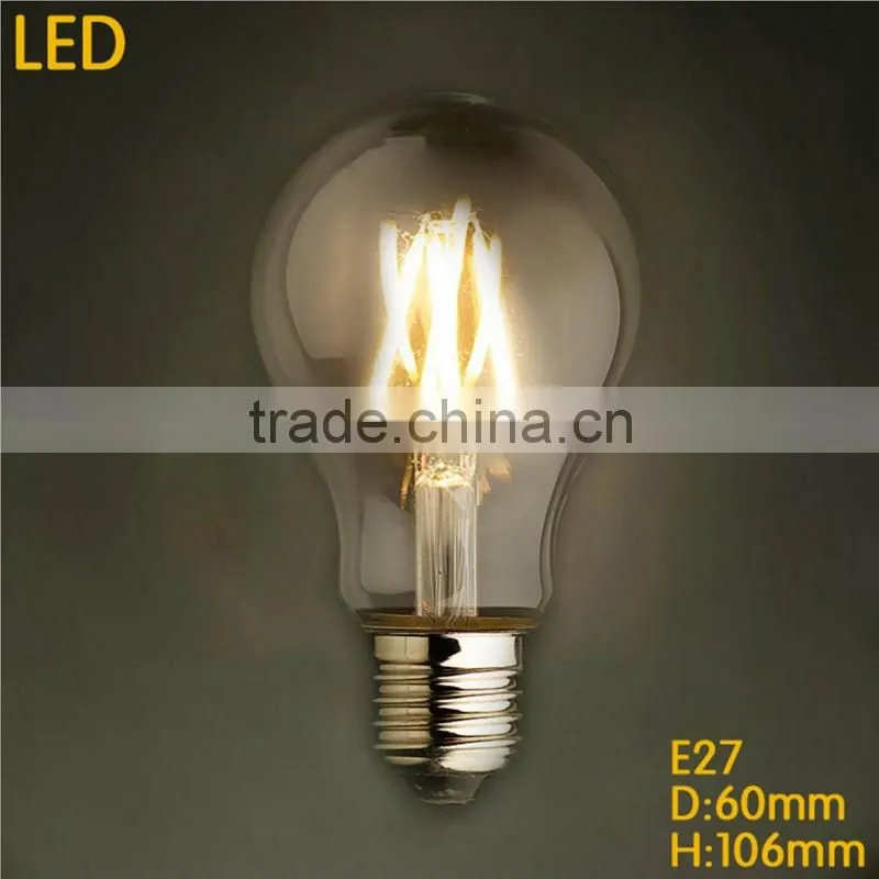 Zhongshan 6W Edison Light Bulb Clear 220V E27 LED Edison Bulb