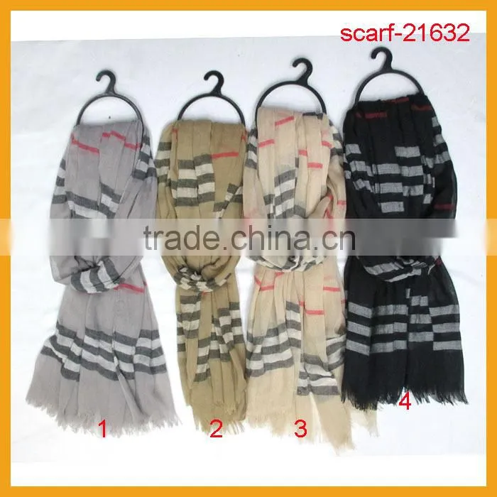 hot sale 100% acrylic stripe scarf
