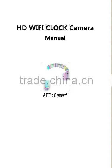 HD 720P H.264 Wide Angle Lens WIFI Alarm Clock ,Motion Detection SPY WIFI Alarm Clock Camera