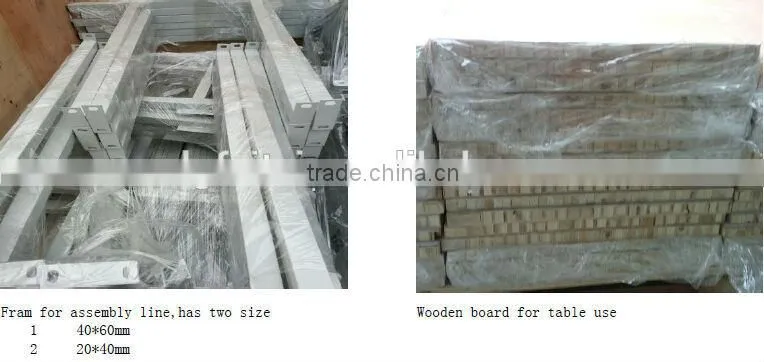 Electronic Opposite Desk Assembly Line Single Belt Conveyor Assembly Line Equipment