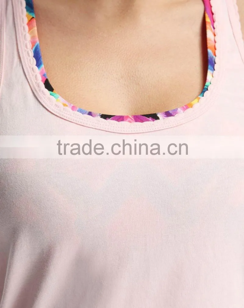 new design wholesalecustom gym stringer vest, fashion sexy gym vest for ladies