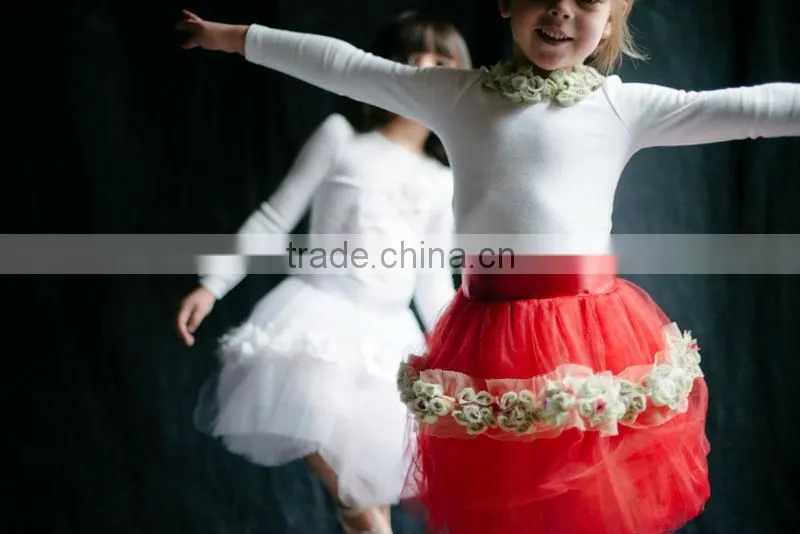 Casual Flowers Girl Dress Pattern Party wholesale sleeveless tulle lace flower and sation flower girl dress flower girl dress
