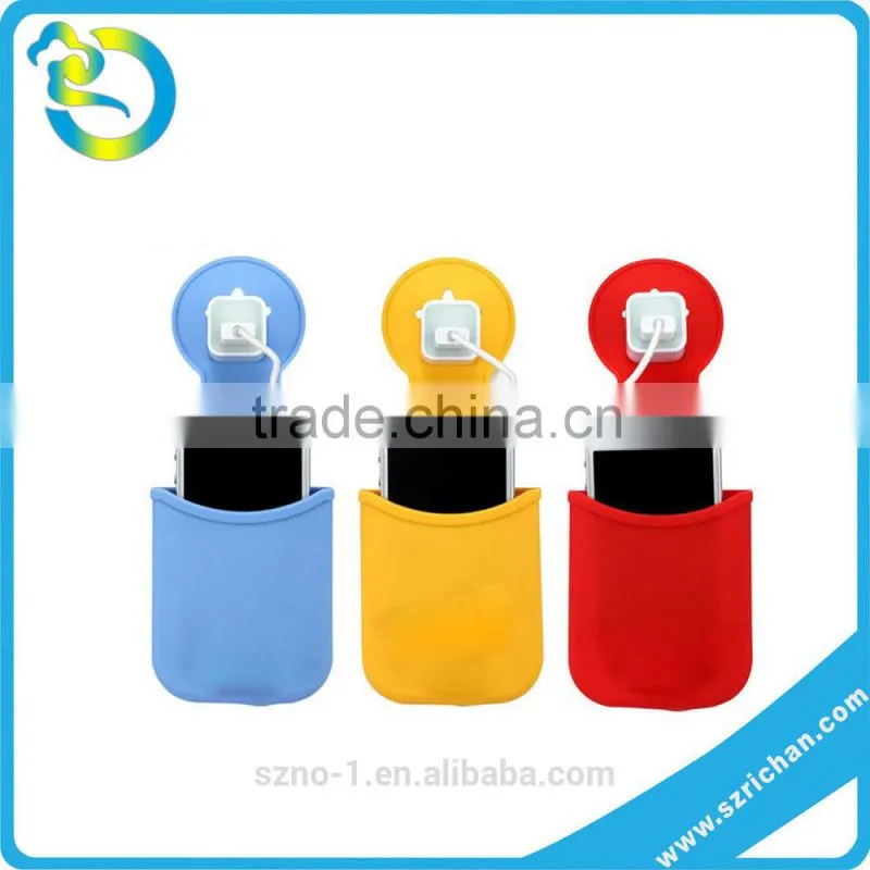 Wholesale customized logo cellphone mobile charging silicone holder cover