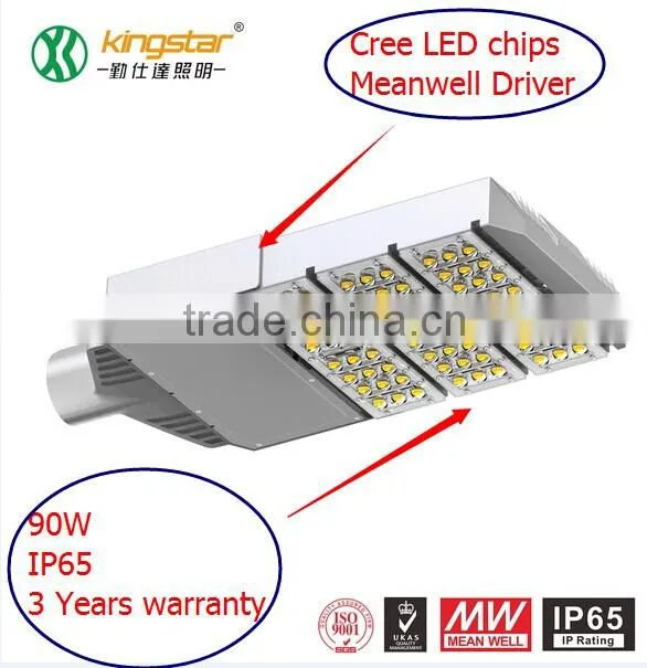 150W IP65 led road light of power newest design led street light with Meanwell driver 3 years warranty led street light