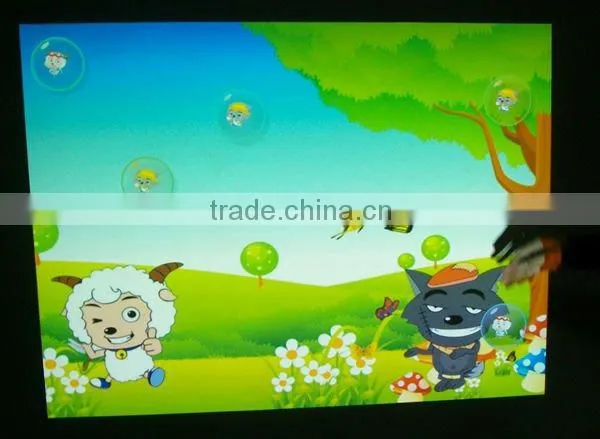 Unlimited effects projection interactive wall systems