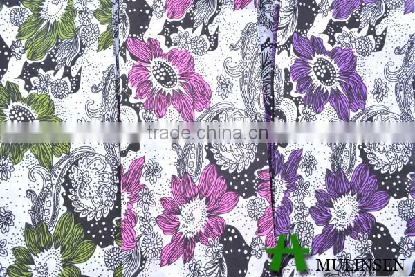 Woven lovely polyester and cotton fabric