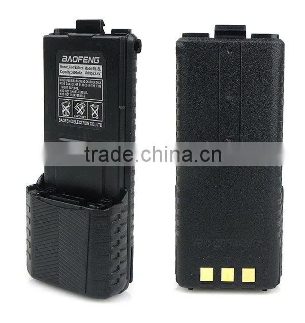 Two Way Radio BAOFENG UV 5R VHF&UHF 136-174 / 400-520 Mhz Dual Band with 3800 mAh li-ion battery Ham Radio