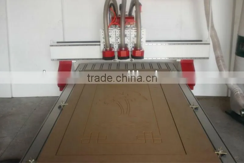 ZK-1325 Air Cylinder ATC CNC Router With 3 Tools Changing 1300*2500*200mm