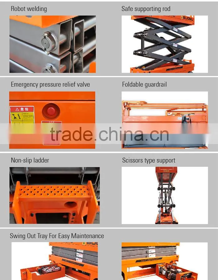 self-propelled electric scissor wheel lift