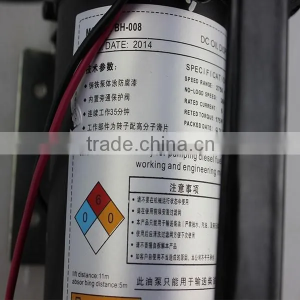Excavator Spare Parts 12V 24V Fuel Transfer Pump