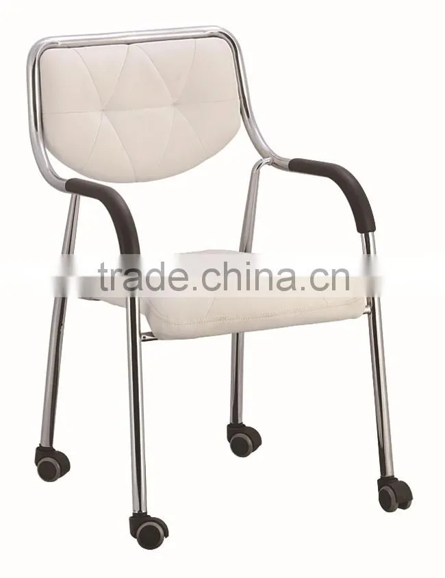 Leather chair arm covers armchair with casters