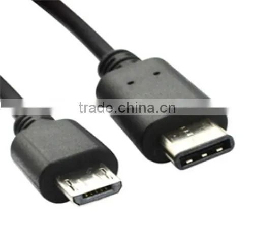 Micro USB to USB-C Cable Hi-speed USB Type C USB-C to Micro USB Data Cable 3.3ft Black