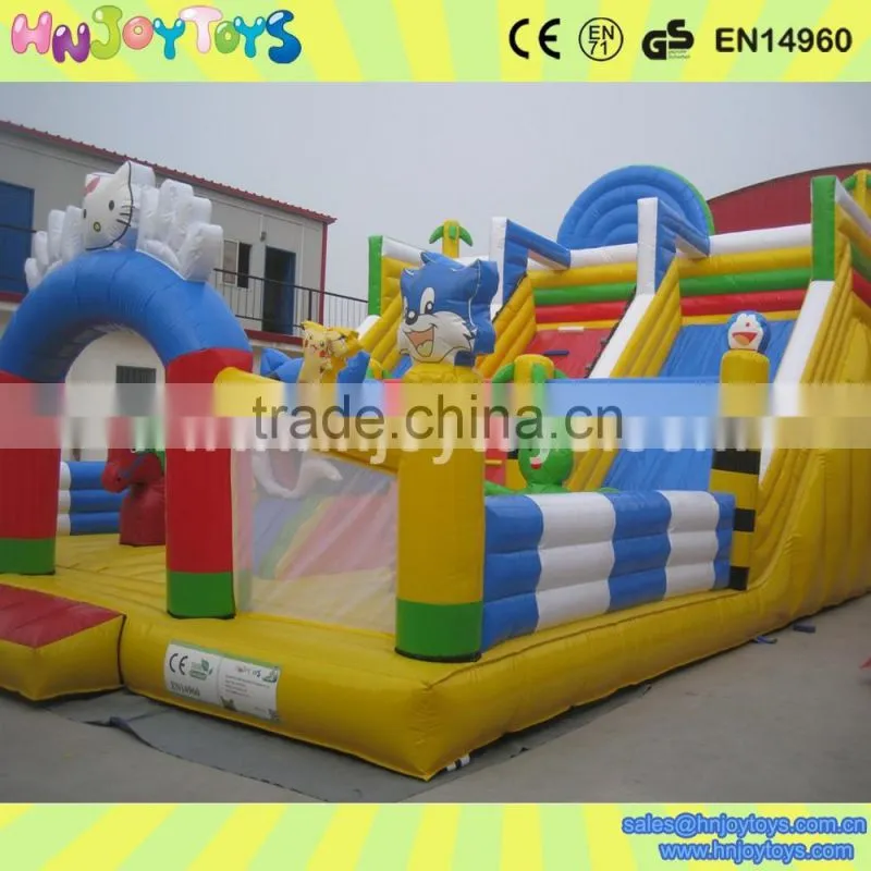Popular princess giant obstacle course slip and slide climbing for adult