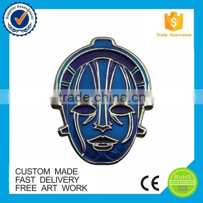 2016 new design china supply custom metal blank lapel pins