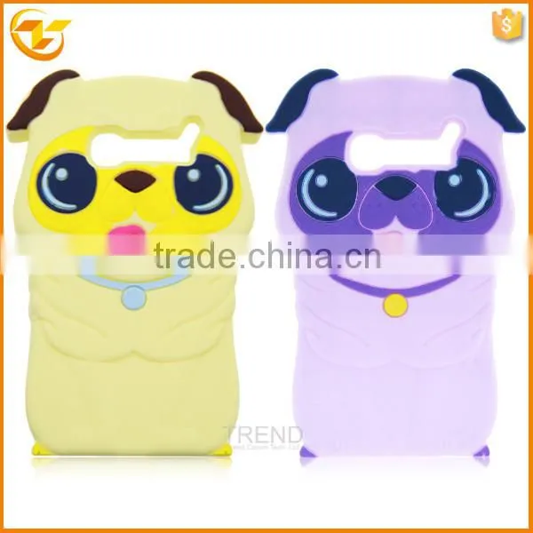 Pug silicone case for Alcatel One Touch Pop C5