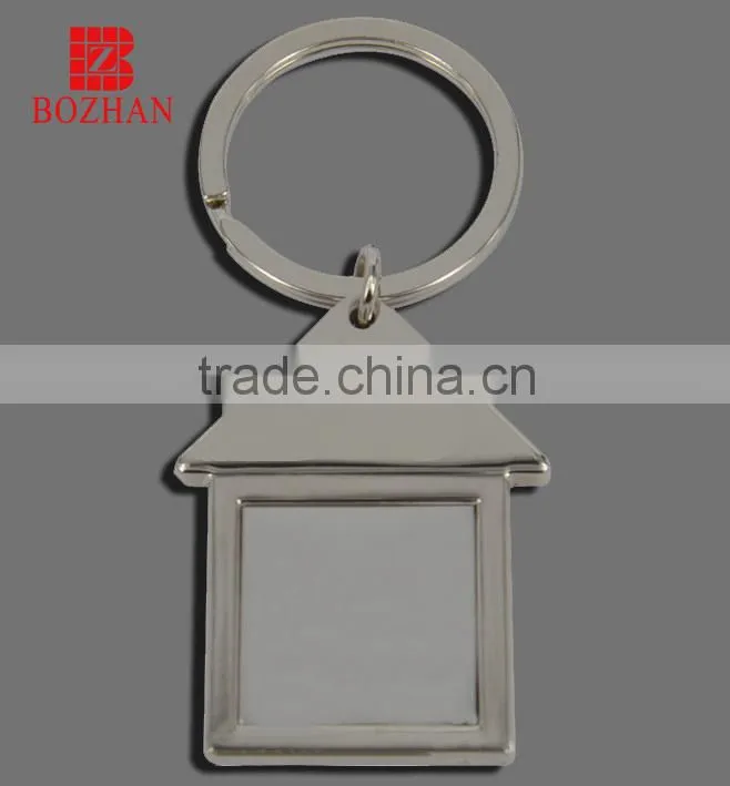Sweet house keychain blank keyring key chain
