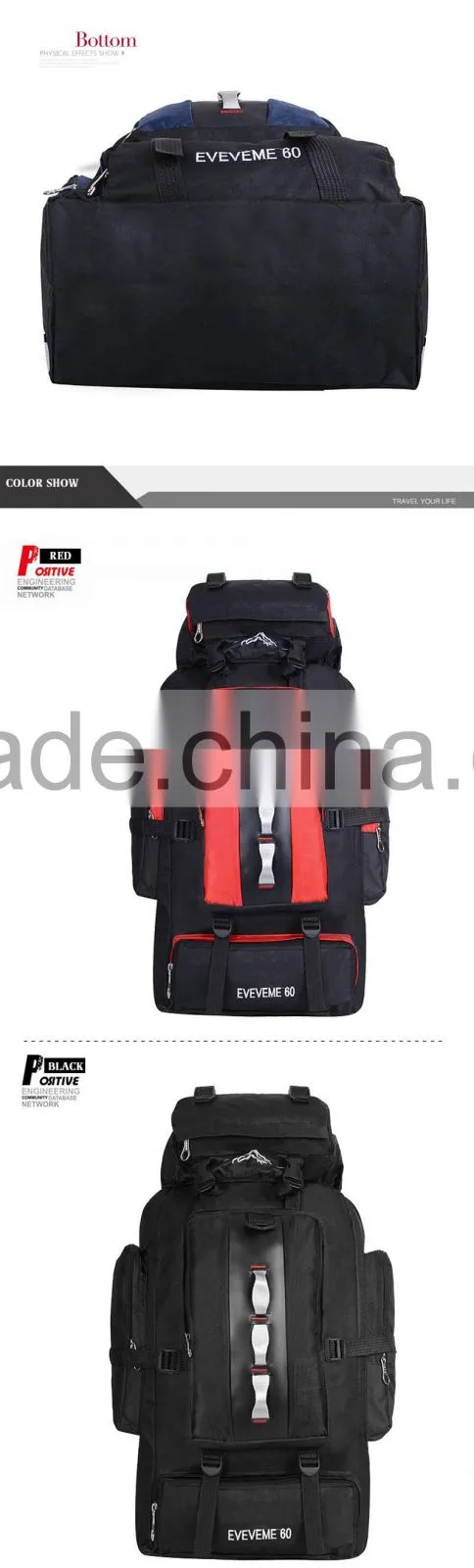 Wholesale high quality sport mountaineering backpack multi-functional backpack bag