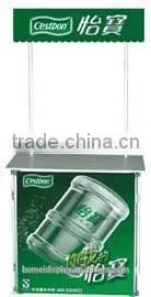 Portable plastic straight screen style folding sales desk for expo