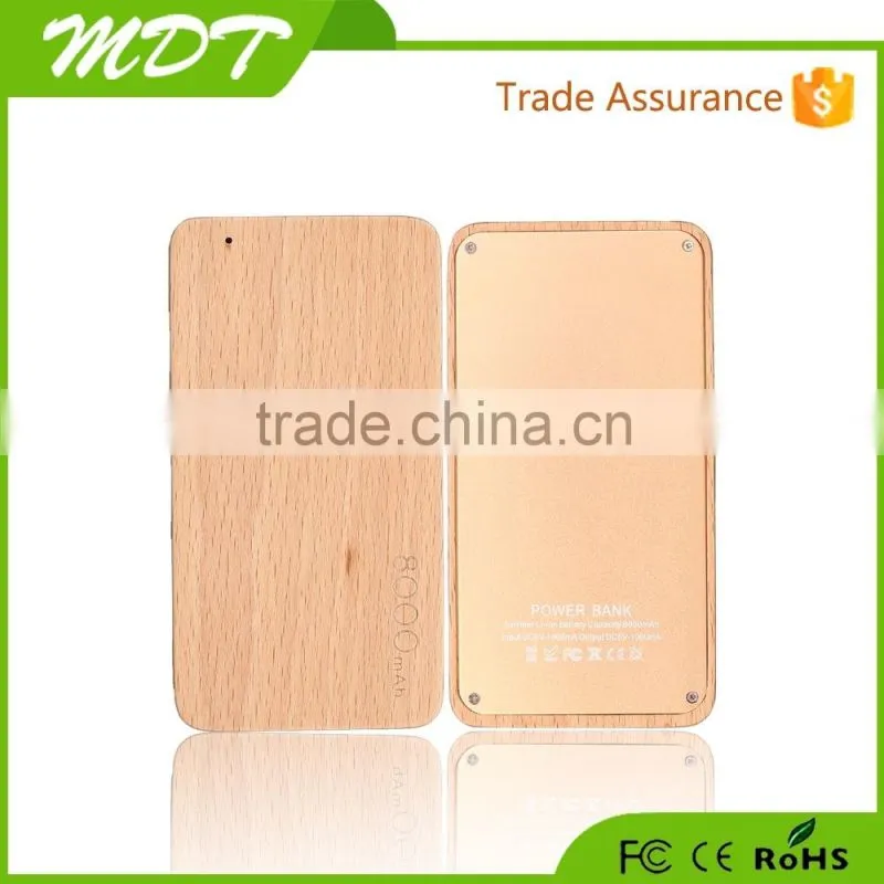 New design bamboo wooden power bank /portable powerbank with logo
