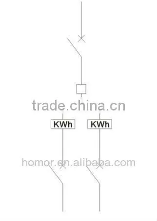 Square welded switch indoor metal electric meter box