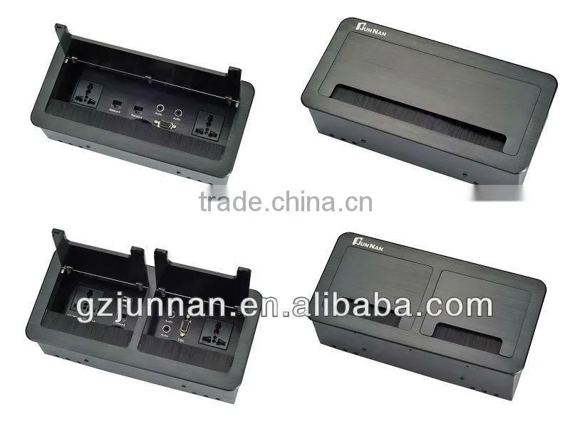 tabletop mounting box with silver and black color