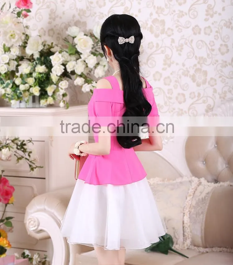 Mei red strapless organza chiffon dress