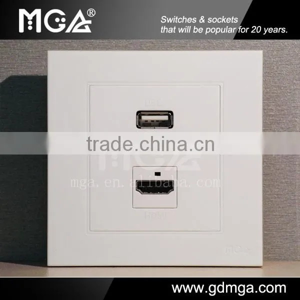 MGA A9 Series USB wall socket
