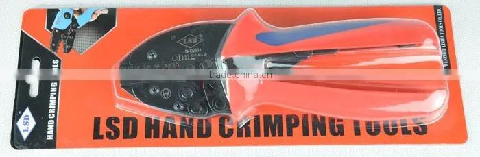 CE ROHS experience production for 10years LSDgood qutails pliers for coax crimping S-02H1 rg58 rg59 ratchet hand crimping tools