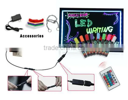 Alibaba express outdoor led restaurant menu board writing 2015 new products