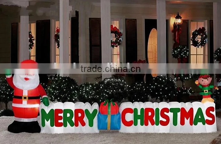 Xmas Outdoor Yard Decorations Inflatable Santa Claus