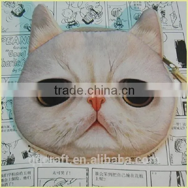 Fashion Cheap Cat and Dog Face Cat Frame Purse & Ladies Purse