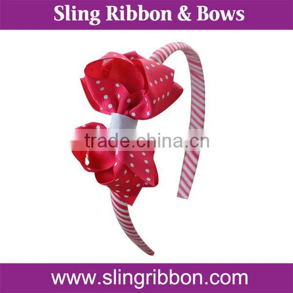 Fashion Polyester Ribbon Baby Headbands
