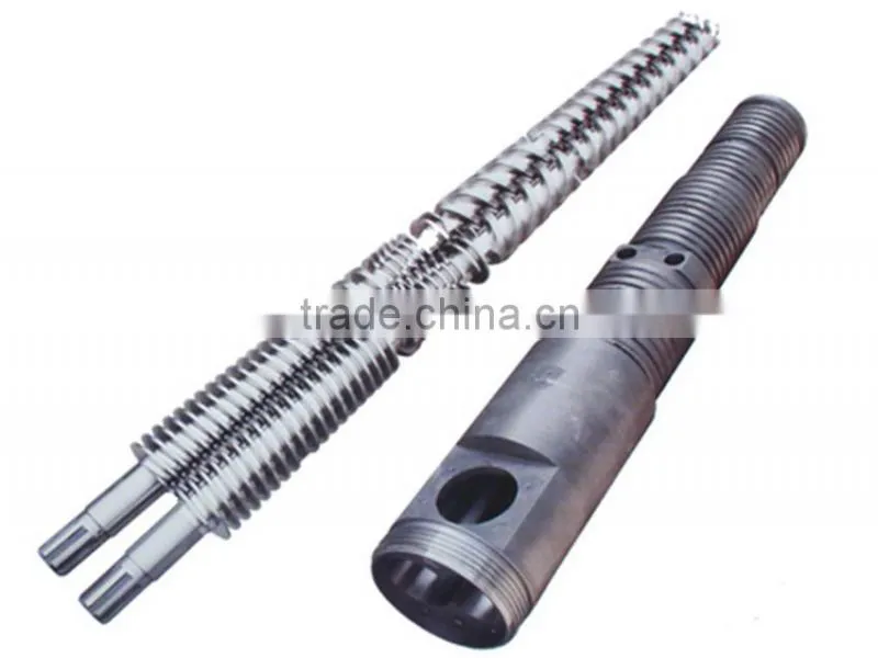 80/156 conical twin screw and barrel for extrusion machine