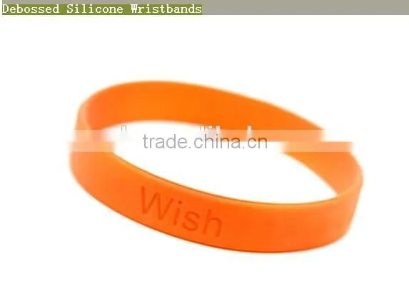 custom logo cheap silicone fluorescent bracelet