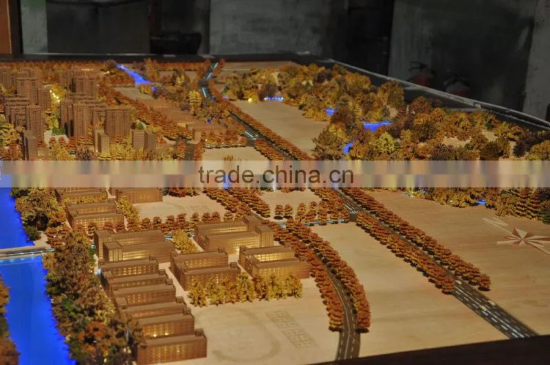Wooden building model