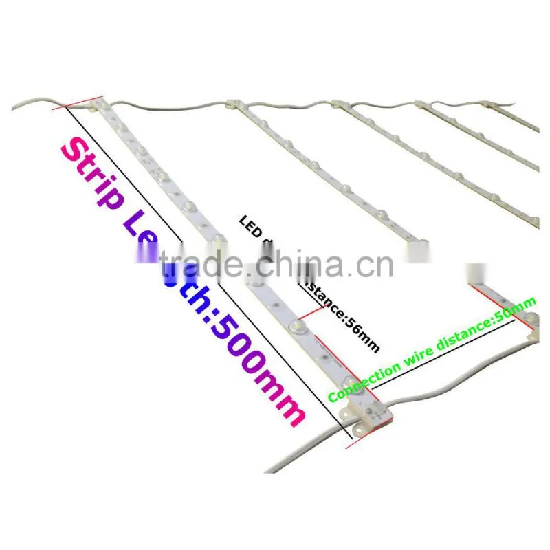 CE RoHs SMD 2835 LED ladder light with lens for light boxes white