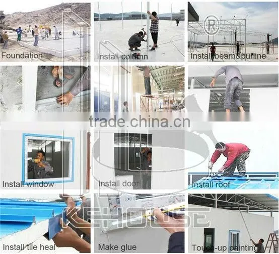 low cost prefab duplex house china manufactor