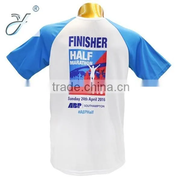 Raglan Sleeve Contrast Sleeve Men's Dry Fit Breathable Sport T Shirt