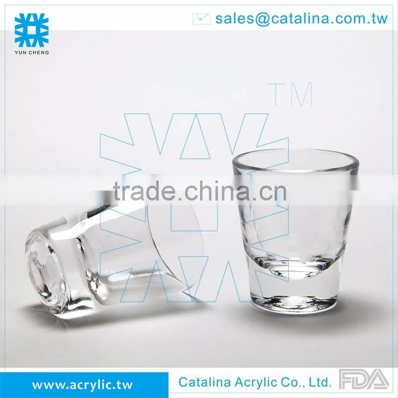 Barware One shot Clear Acrylic 40ml 1.35oz Cup