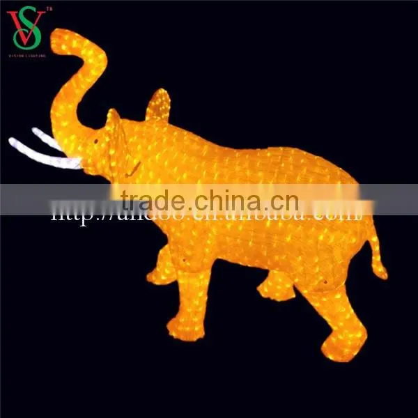 LED 3D christmas motif led elephant light