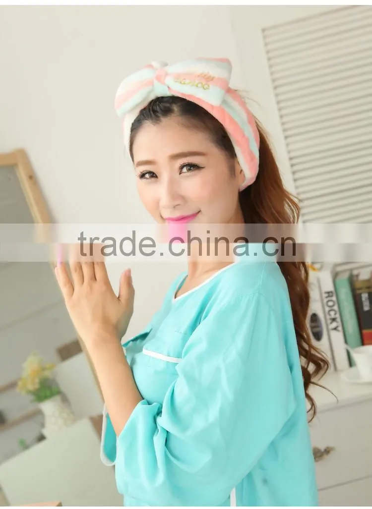 2014 fashionable new design cotton wash headscarf for washing convenience