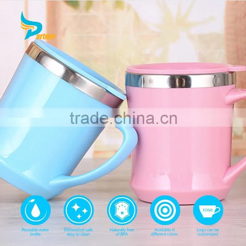 stainless steel double wall coffee mug