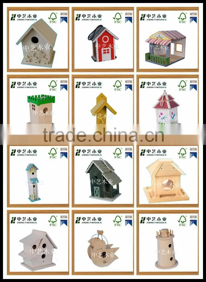 2015 china suppliers sale ISO9001&FSC&SA8000 garden wild wooden bird feeder in pet cages,carriers&house