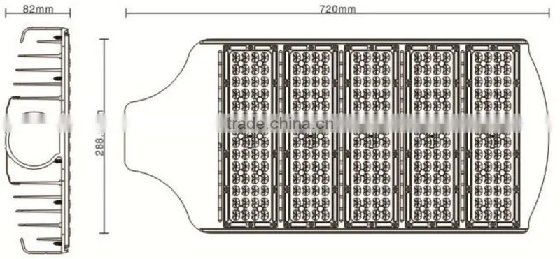 Factory Price Outdoor 150W IP65 AC85-265V LED Street Light Housing with 5 years warranty