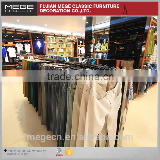 High End Wood Retail Clothing Display Rack