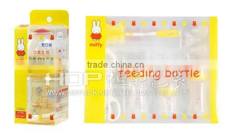 Customized baby feeding bottle spoon packaging box