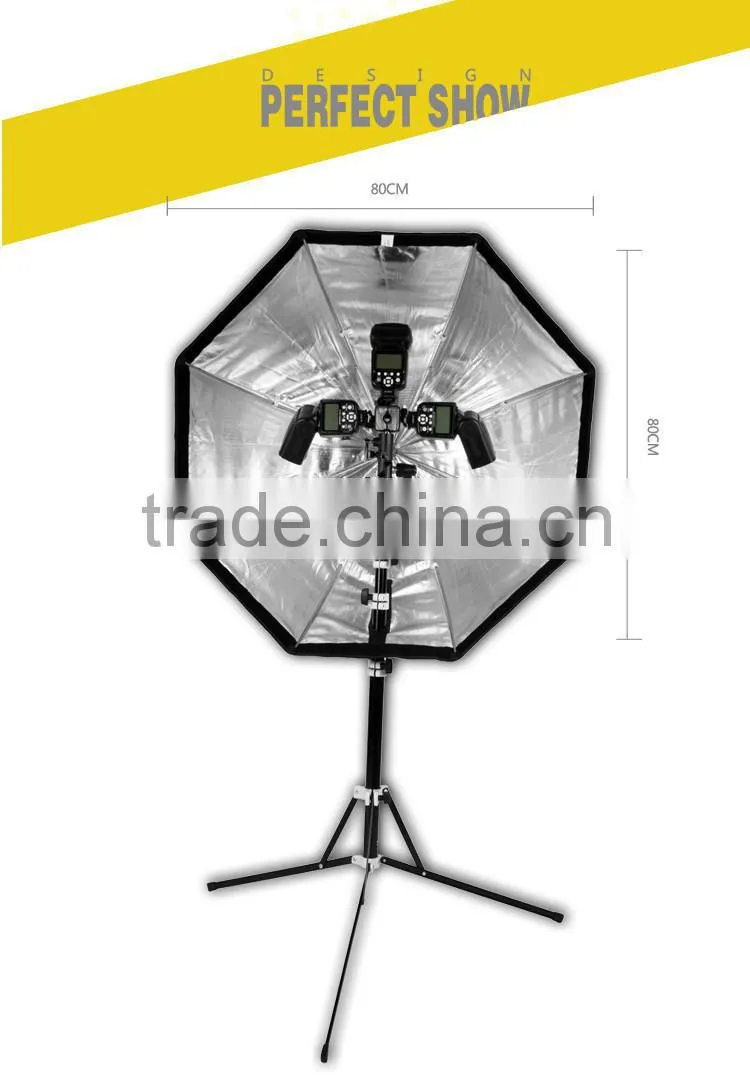 Wholesale professional speedlite umbrella softbox 80cm 32" with honeycomb grid for speedlite flash light