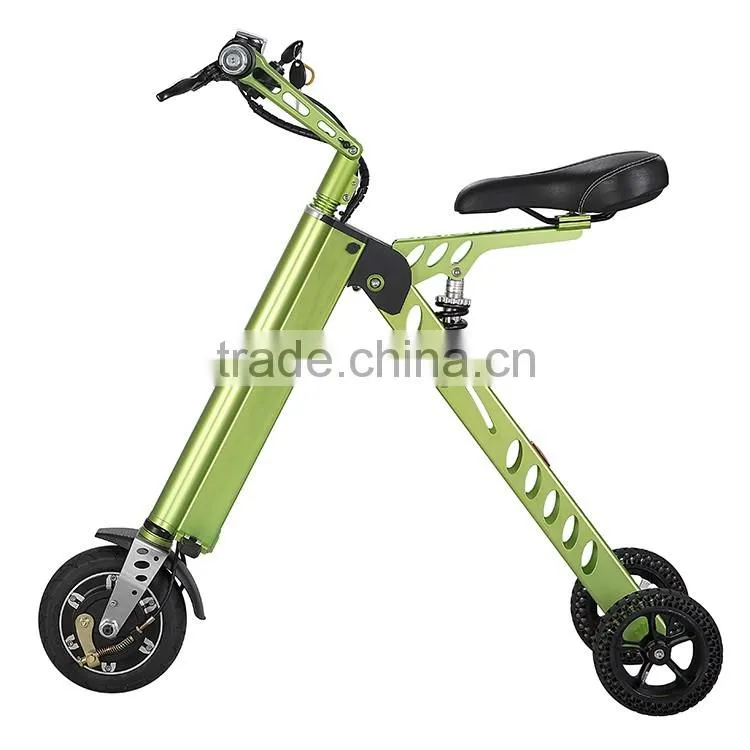36V portable type electrical bicycle 3 wheel fasion folding bicycle