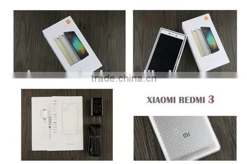 2016 Original Xiaomi RedMi 3 cell phone with Snapdragon 16GB HongMi RedMi 3 mobile phone